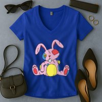 Old Stuffed Rabbit Women's V-Neck T-Shirt