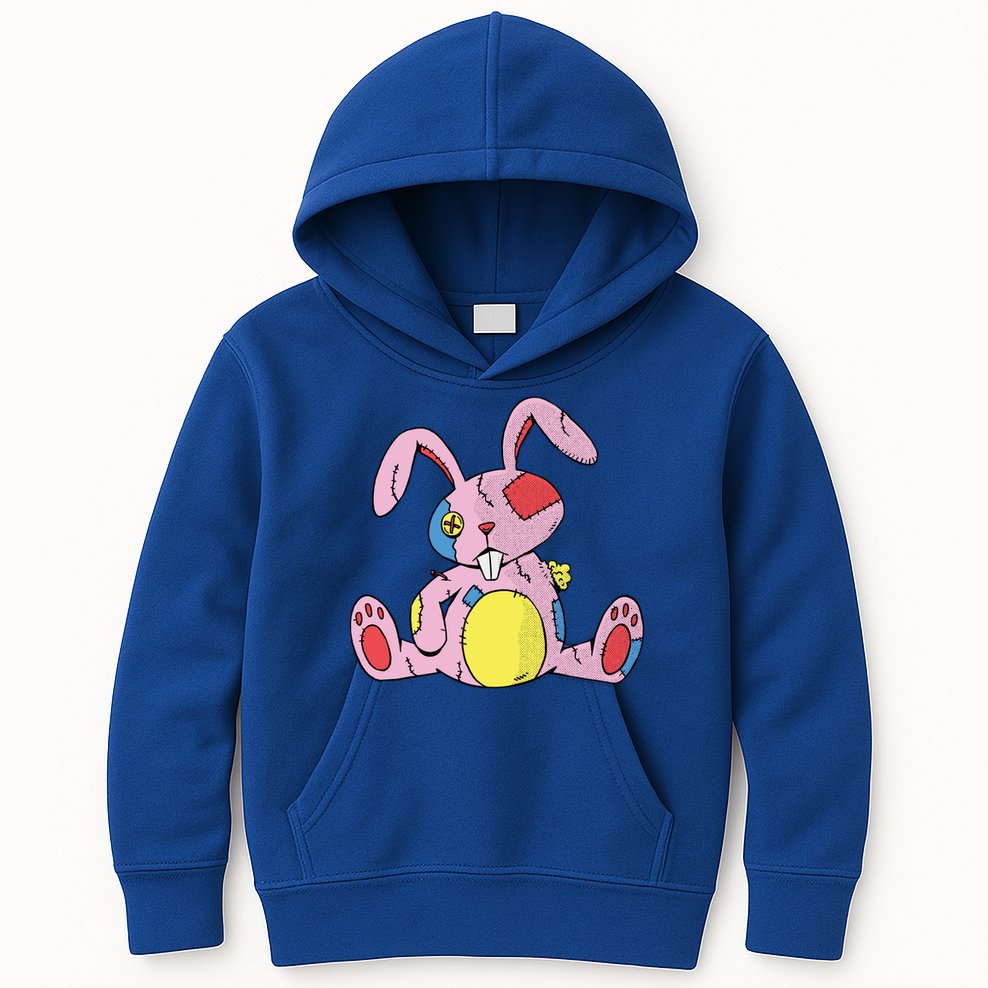 Old Stuffed Rabbit Kids Hoodie