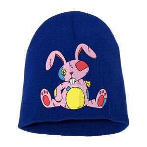 Old Stuffed Rabbit Short Acrylic Beanie