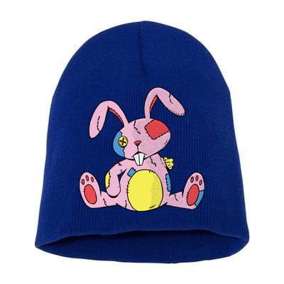 Old Stuffed Rabbit Short Acrylic Beanie