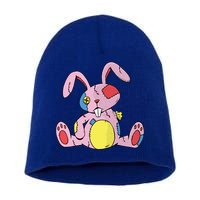 Old Stuffed Rabbit Short Acrylic Beanie