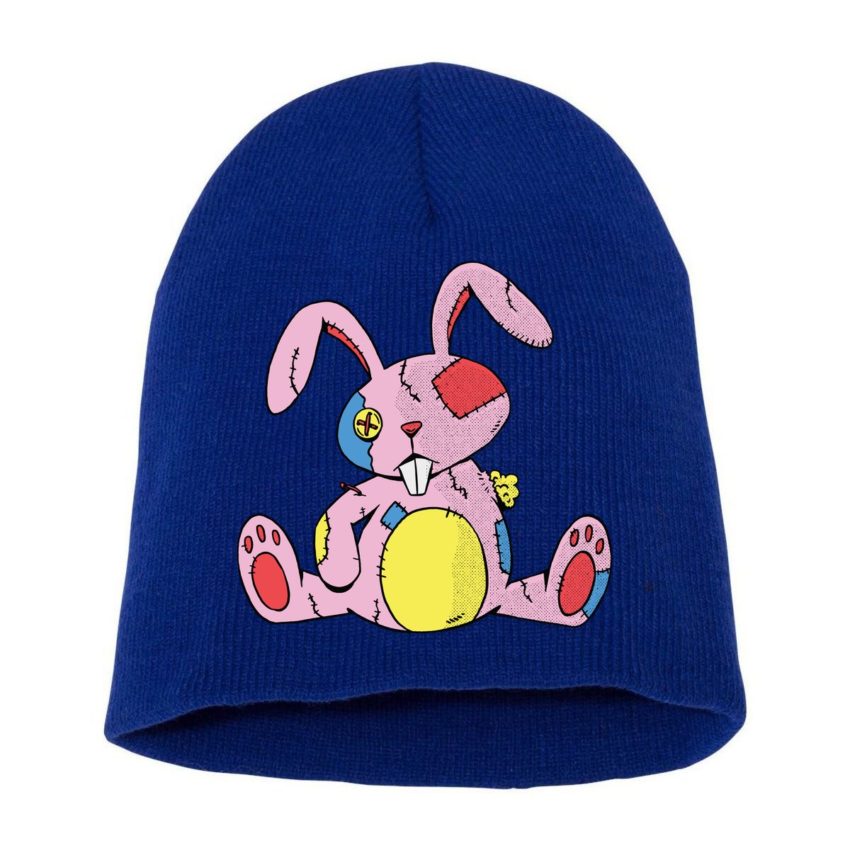 Old Stuffed Rabbit Short Acrylic Beanie