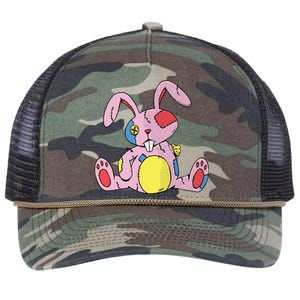 Old Stuffed Rabbit Retro Rope Trucker Hat Cap