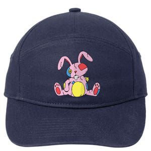 Old Stuffed Rabbit 7-Panel Snapback Hat