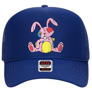 Old Stuffed Rabbit High Crown Mesh Back Trucker Hat