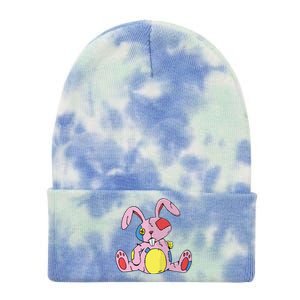 Old Stuffed Rabbit Tie Dye 12in Knit Beanie