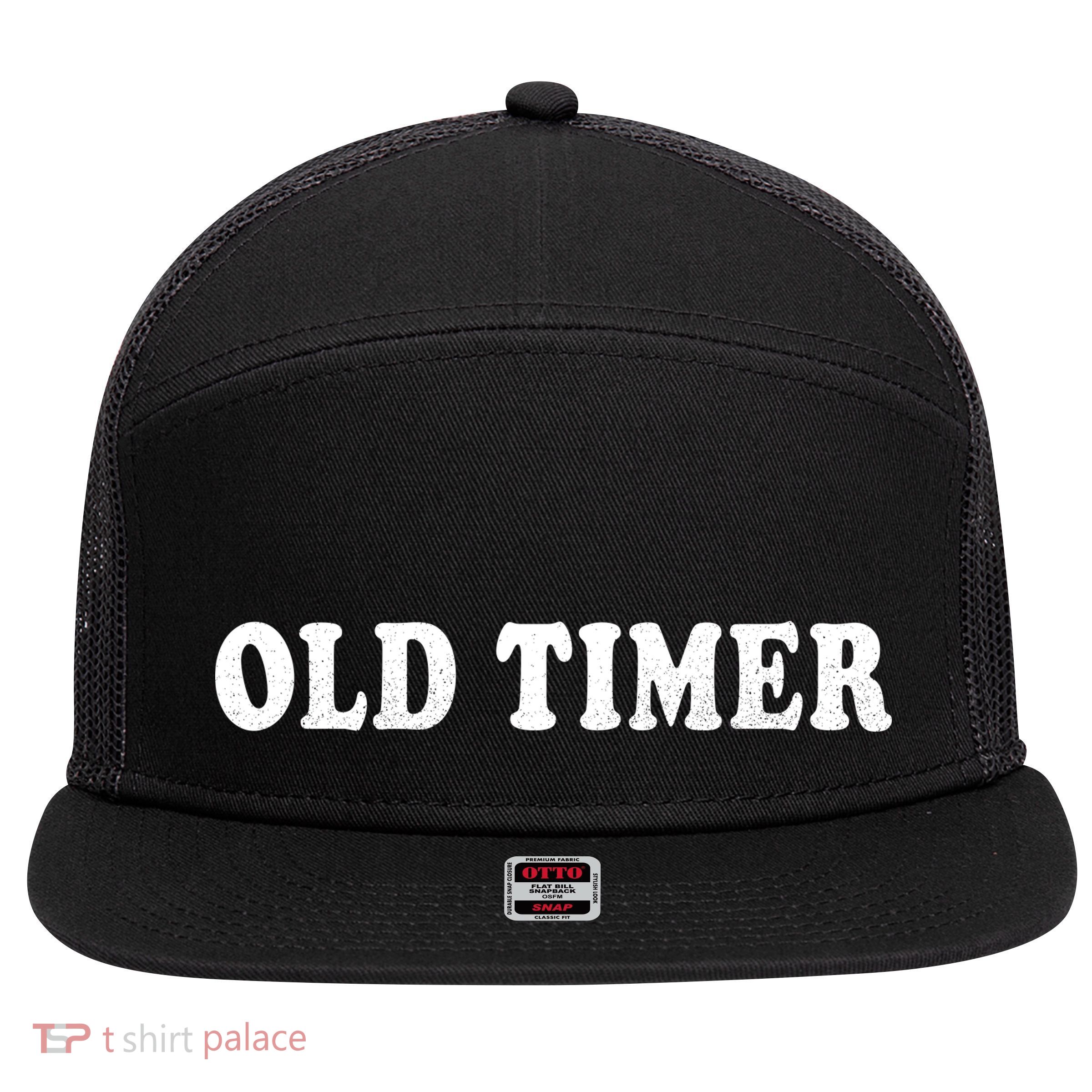 Old Timer 7 Panel Mesh Trucker Snapback Hat