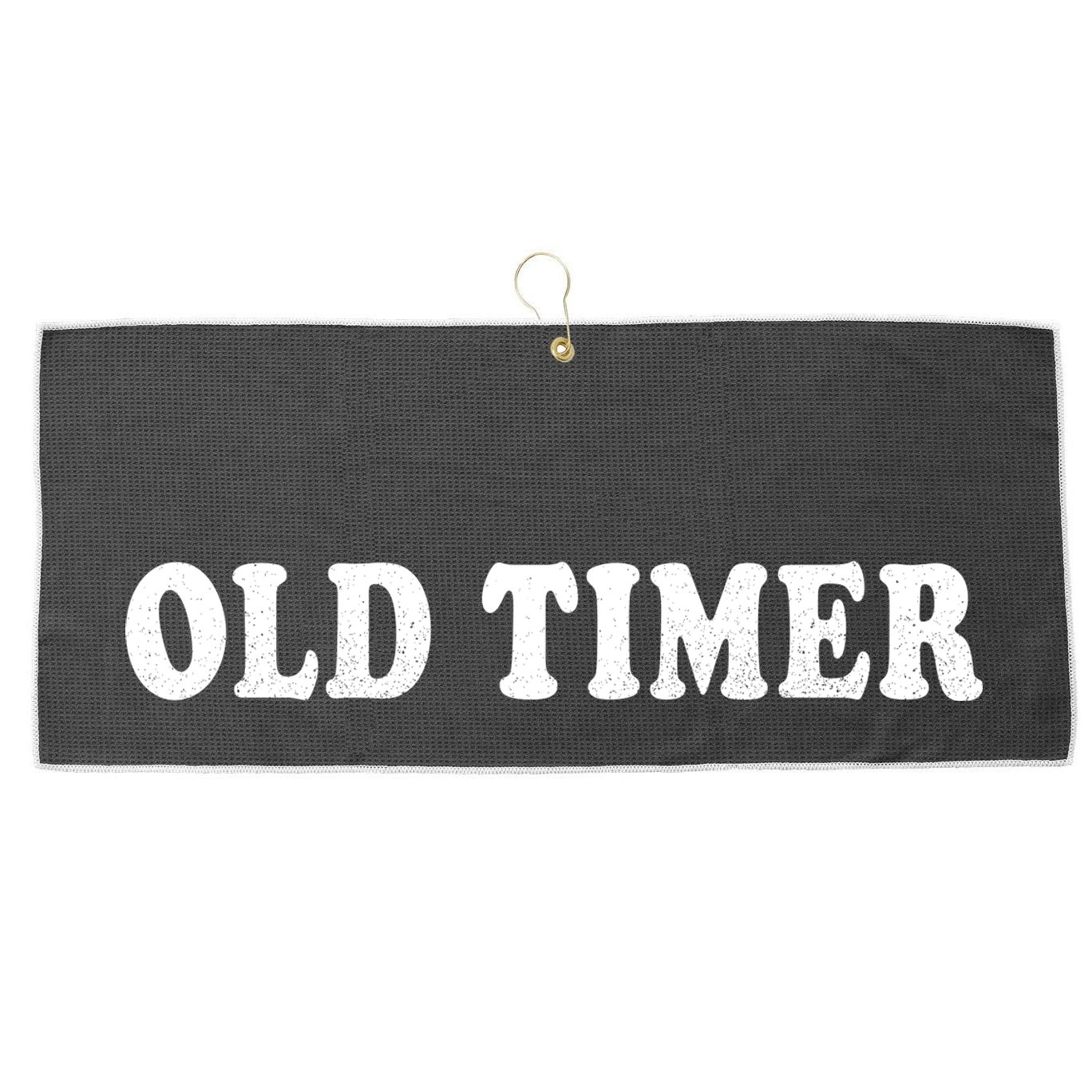 Old Timer Large Microfiber Waffle Golf Towel