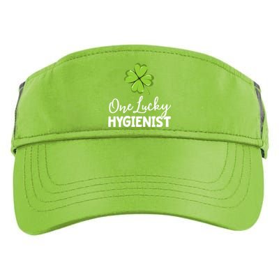 One Lucky Dental Hygienist St Patricks Day Dentist Office Gift Adult Drive Performance Visor