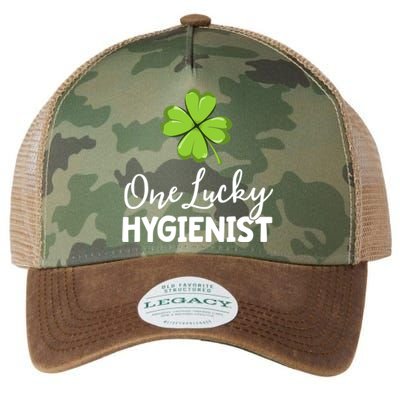 One Lucky Dental Hygienist St Patricks Day Dentist Office Gift Legacy Tie Dye Trucker Hat