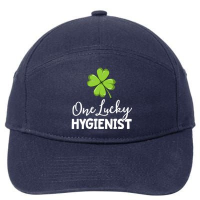 One Lucky Dental Hygienist St Patricks Day Dentist Office Gift 7-Panel Snapback Hat