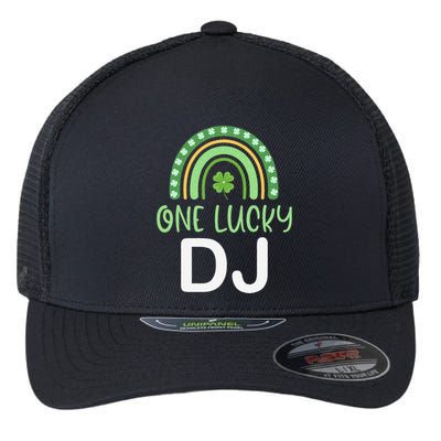 One Lucky Dj Funny St. PatrickS Day Deejay Disc Jockey Flexfit Unipanel Trucker Cap