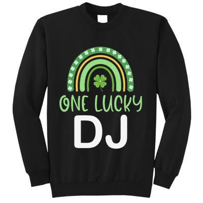 One Lucky Dj Funny St. PatrickS Day Deejay Disc Jockey Sweatshirt