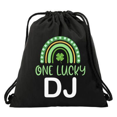 One Lucky Dj Funny St. PatrickS Day Deejay Disc Jockey Drawstring Bag