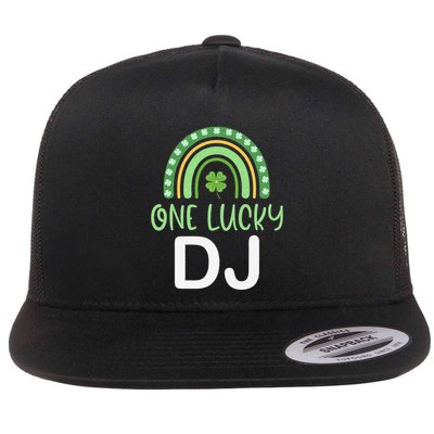 One Lucky Dj Funny St. PatrickS Day Deejay Disc Jockey Flatbill Hat