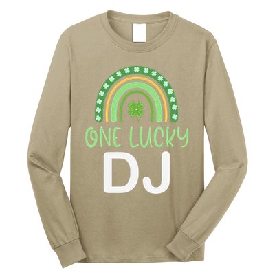 One Lucky Dj Funny St. PatrickS Day Deejay Disc Jockey Long Sleeve Shirt