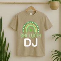 One Lucky Dj Funny St. PatrickS Day Deejay Disc Jockey T-Shirt