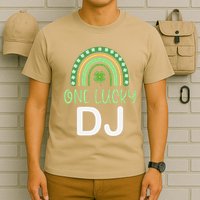 One Lucky Dj Funny St. PatrickS Day Deejay Disc Jockey T-Shirt