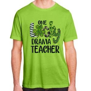 One Lucky Drama Shamrock Teacher St Patrick's Day Meaningful Gift Adult ChromaSoft Performance T-Shirt