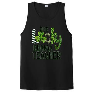 One Lucky Drama Shamrock Teacher St Patrick's Day Meaningful Gift PosiCharge Competitor Tank