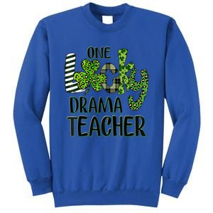 One Lucky Drama Shamrock Teacher St Patrick's Day Meaningful Gift Sweatshirt