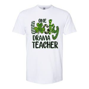 One Lucky Drama Shamrock Teacher St Patrick's Day Meaningful Gift Softstyle CVC T-Shirt