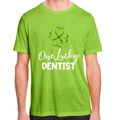 One Lucky Dentist Gift St Patricks Day Dental Office Gift Adult ChromaSoft Performance T-Shirt