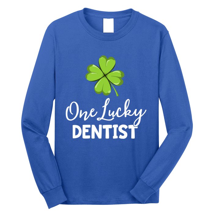 One Lucky Dentist Gift St Patricks Day Dental Office Gift Long Sleeve Shirt