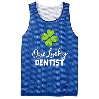 One Lucky Dentist Gift St Patricks Day Dental Office Gift Mesh Reversible Basketball Jersey Tank