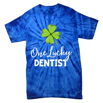 One Lucky Dentist Gift St Patricks Day Dental Office Gift Tie-Dye T-Shirt