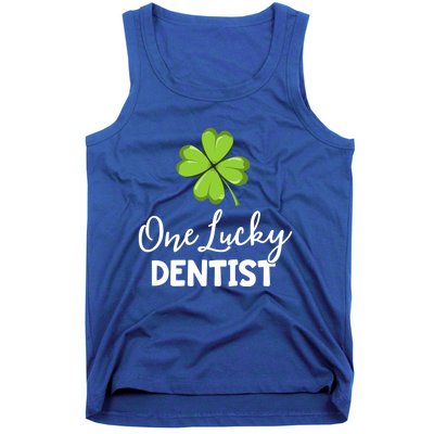 One Lucky Dentist Gift St Patricks Day Dental Office Gift Tank Top