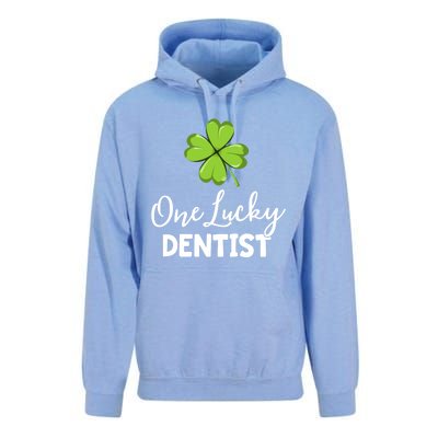 One Lucky Dentist Gift St Patricks Day Dental Office Gift Unisex Surf Hoodie