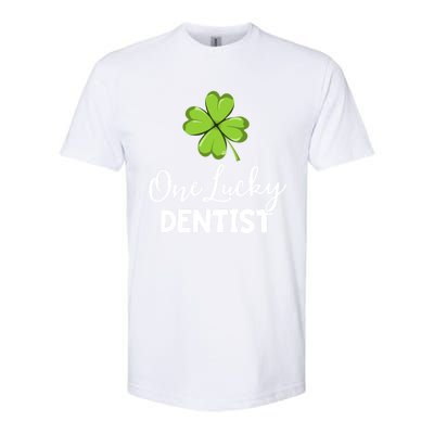 One Lucky Dentist Gift St Patricks Day Dental Office Gift Softstyle CVC T-Shirt