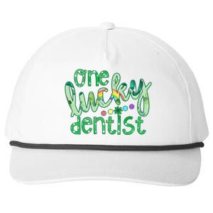 One Lucky Dentist Irish Lucky Dental Squad St Patrick's Day Cute Gift Snapback Five-Panel Rope Hat