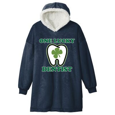 One Lucky Dentist St Patricks Day Irish Green Graphic Gift Hooded Wearable Blanket