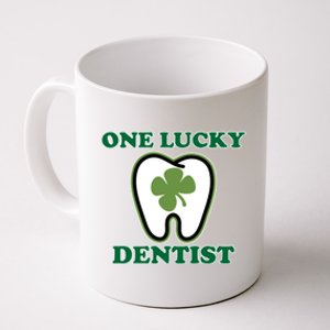 One Lucky Dentist St Patricks Day Irish Green Graphic Gift Coffee Mug