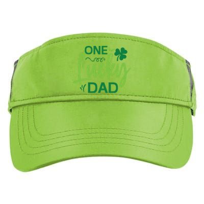 One Lucky Dad St Patricks Day Adult Drive Performance Visor