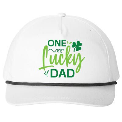 One Lucky Dad St Patricks Day Snapback Five-Panel Rope Hat