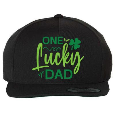 One Lucky Dad St Patricks Day Wool Snapback Cap