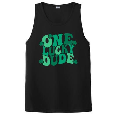 One Lucky Dude Gift St Patricks Day Gift Daddy Gift PosiCharge Competitor Tank