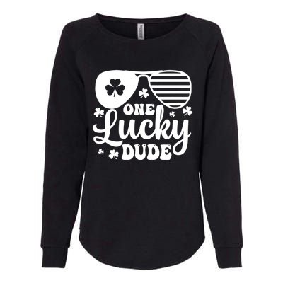 One Lucky Dude St Patrick`s Day Cool Gift Womens California Wash Sweatshirt