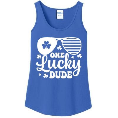 One Lucky Dude St Patrick`s Day Cool Gift Ladies Essential Tank