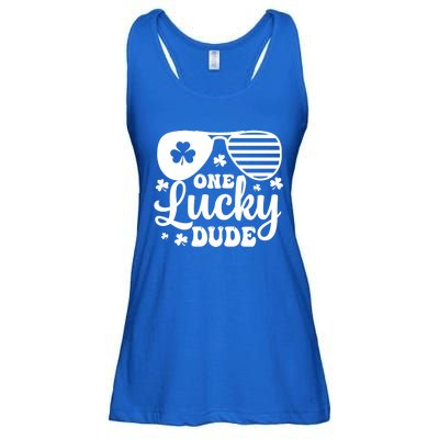 One Lucky Dude St Patrick`s Day Cool Gift Ladies Essential Flowy Tank