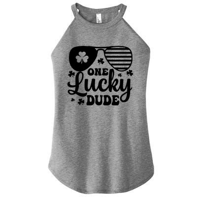 One Lucky Dude St Patrick`s Day Cool Gift Women's Perfect Tri Rocker Tank