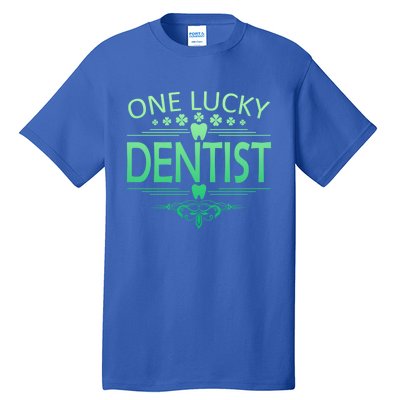 One Lucky Dentist St Patrick's Day Dental Gift Tall T-Shirt