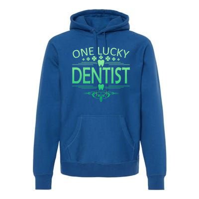 One Lucky Dentist St Patrick's Day Dental Gift Premium Hoodie