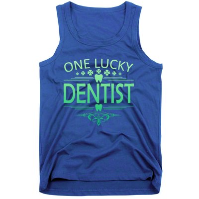 One Lucky Dentist St Patrick's Day Dental Gift Tank Top