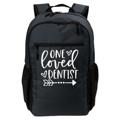 One Loved Dentist Funny Valentines Dentist Dental Life Funny Gift Funny Gift Daily Commute Backpack