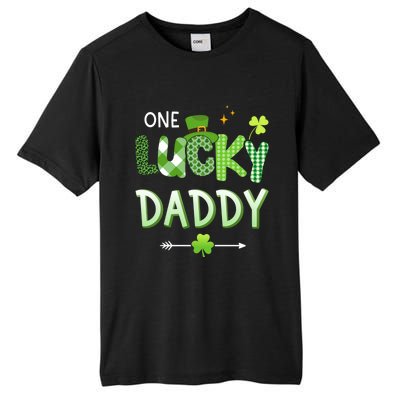 One Lucky Daddy For St Patricks Day Family Dad Gift Tall Fusion ChromaSoft Performance T-Shirt