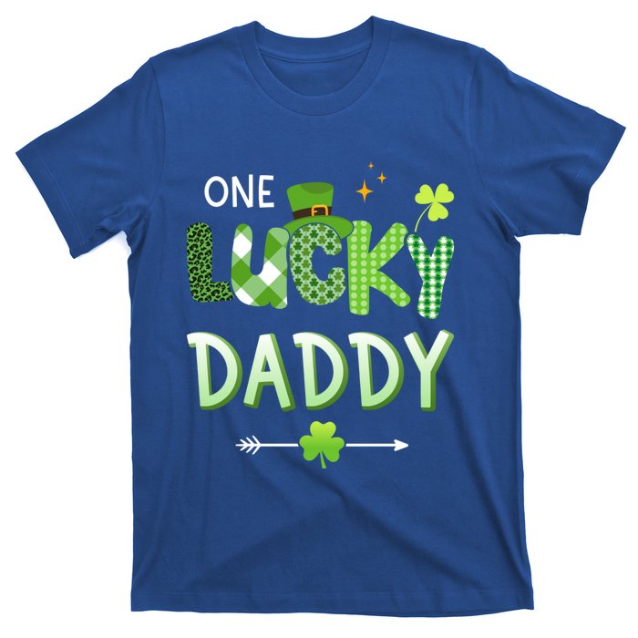 One Lucky Daddy For St Patricks Day Family Dad Gift T-Shirt